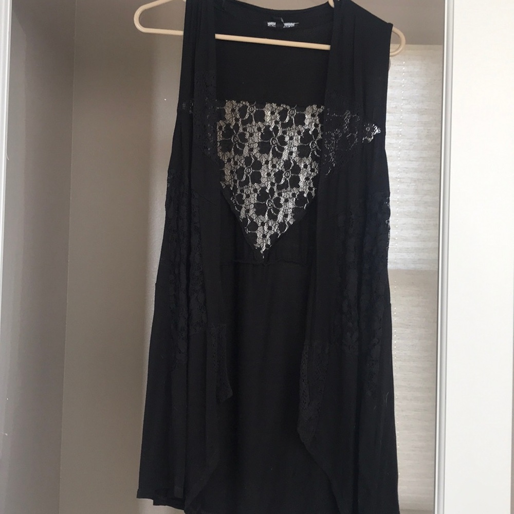 Long Lacey vest